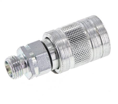 Acier DN 6.3 Coupleur hydraulique Manchon 8 mm L Anneau de compression ISO 7241-1 A/8434-1 D 12mm
