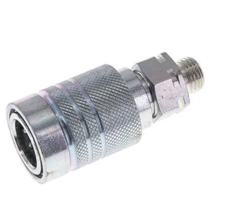 Acier Coupleur hydraulique DN 10 Manchon 8 mm L Anneau de compression ISO 7241-1 A/8434-1 D 17.3mm