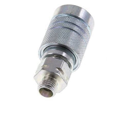 Acier Coupleur hydraulique DN 10 Manchon 8 mm L Anneau de compression ISO 7241-1 A/8434-1 D 17.3mm