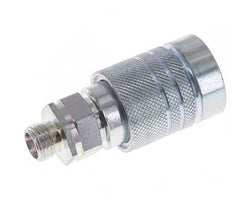 Acier Coupleur hydraulique DN 10 Manchon 8 mm L Anneau de compression ISO 7241-1 A/8434-1 D 17.3mm