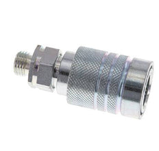Acier Coupleur hydraulique DN 10 Manchon 8 mm L Anneau de compression ISO 7241-1 A/8434-1 D 17.3mm