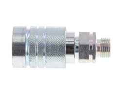 Acier Coupleur hydraulique DN 10 Manchon 10 mm L Anneau de compression ISO 7241-1 A/8434-1 D 17.3mm