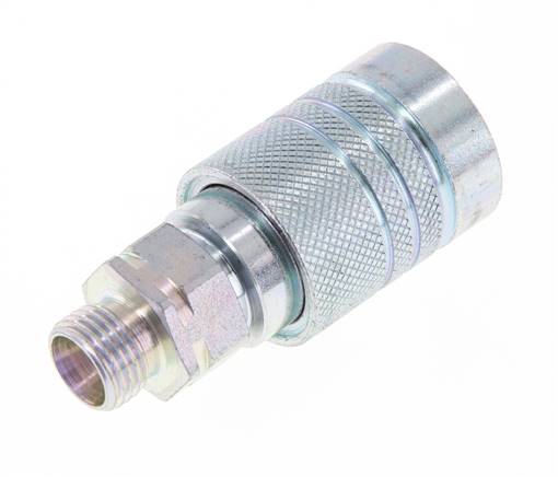 Acier Coupleur hydraulique DN 10 Manchon 10 mm L Anneau de compression ISO 7241-1 A/8434-1 D 17.3mm