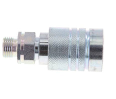 Acier Coupleur hydraulique DN 10 Manchon 10 mm L Anneau de compression ISO 7241-1 A/8434-1 D 17.3mm