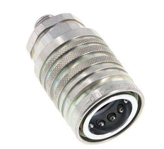 Acier DN 12.5 Coupleur hydraulique Manchon 8 mm L Anneau de compression ISO 7241-1 A/8434-1 D 20.5mm