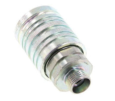 Acier DN 12.5 Coupleur hydraulique Manchon 12 mm L Anneau de compression ISO 7241-1 A/8434-1 D 20.5mm
