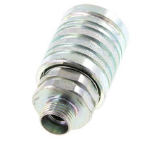 Acier DN 12.5 Coupleur hydraulique Manchon 12 mm L Anneau de compression ISO 7241-1 A/8434-1 D 20.5mm