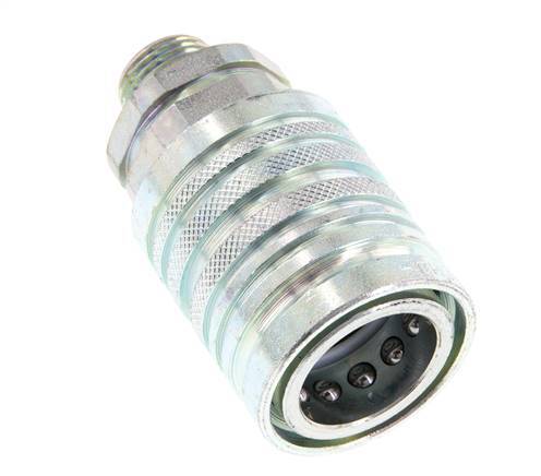 Acier DN 12.5 Coupleur hydraulique Manchon 12 mm L Anneau de compression ISO 7241-1 A/8434-1 D 20.5mm