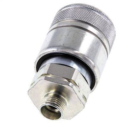 Acier Coupleur hydraulique DN 20 Manchon 12 mm L Anneau de compression ISO 7241-1 A/8434-1 D 29.1mm