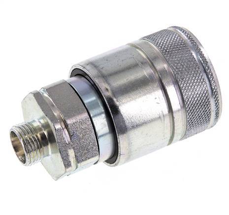 Acier Coupleur hydraulique DN 20 Manchon 12 mm L Anneau de compression ISO 7241-1 A/8434-1 D 29.1mm