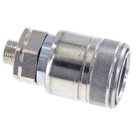 Acier Coupleur hydraulique DN 20 Manchon 12 mm L Anneau de compression ISO 7241-1 A/8434-1 D 29.1mm
