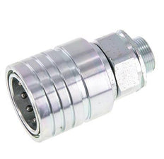 Acier Coupleur hydraulique DN 25 Manchon 18 mm L Anneau de compression ISO 7241-1 A/8434-1 D 34.3mm