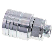 Acier Coupleur hydraulique DN 25 Manchon 18 mm L Anneau de compression ISO 7241-1 A/8434-1 D 34.3mm