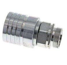 Acier Coupleur hydraulique DN 25 Manchon 28 mm L Anneau de compression ISO 7241-1 A/8434-1 D 34.3mm