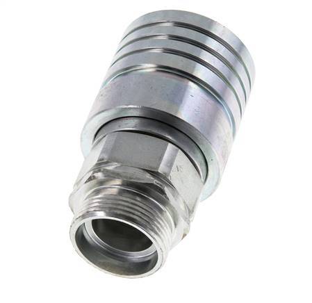 Acier Coupleur hydraulique DN 25 Manchon 28 mm L Anneau de compression ISO 7241-1 A/8434-1 D 34.3mm