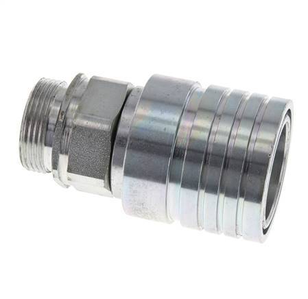 Acier Coupleur hydraulique DN 25 Manchon 28 mm L Anneau de compression ISO 7241-1 A/8434-1 D 34.3mm