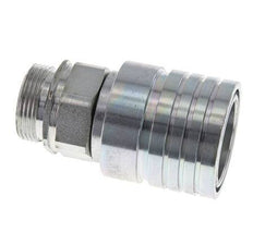 Acier Coupleur hydraulique DN 25 Manchon 28 mm L Anneau de compression ISO 7241-1 A/8434-1 D 34.3mm