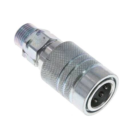 Acier Coupleur hydraulique DN 10 Manchon 10 mm S Anneau de compression ISO 7241-1 A/8434-1 D 17.3mm