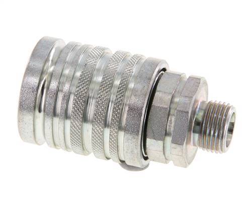 Acier DN 12.5 Coupleur hydraulique Manchon 10 mm S Anneau de compression ISO 7241-1 A/8434-1 D 20.5mm