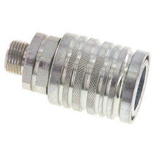 Acier DN 12.5 Coupleur hydraulique Manchon 10 mm S Anneau de compression ISO 7241-1 A/8434-1 D 20.5mm