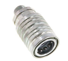 Acier DN 12.5 Coupleur hydraulique Manchon 10 mm S Anneau de compression ISO 7241-1 A/8434-1 D 20.5mm