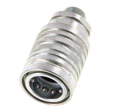 Acier DN 12.5 Coupleur hydraulique Manchon 10 mm S Anneau de compression ISO 7241-1 A/8434-1 D 20.5mm