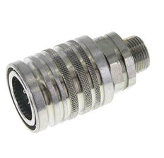 Acier DN 12.5 Coupleur hydraulique Manchon 12 mm S Anneau de compression ISO 7241-1 A/8434-1 D 20.5mm