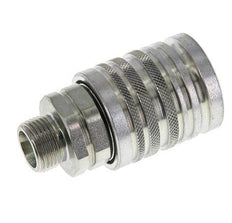 Acier DN 12.5 Coupleur hydraulique Manchon 12 mm S Anneau de compression ISO 7241-1 A/8434-1 D 20.5mm