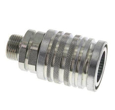 Acier DN 12.5 Coupleur hydraulique Manchon 12 mm S Anneau de compression ISO 7241-1 A/8434-1 D 20.5mm
