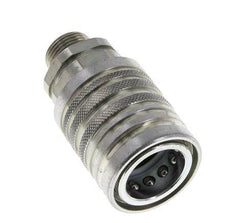 Acier DN 12.5 Coupleur hydraulique Manchon 12 mm S Anneau de compression ISO 7241-1 A/8434-1 D 20.5mm