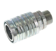 Acier DN 12.5 Coupleur hydraulique Manchon 16 mm S Anneau de compression ISO 7241-1 A/8434-1 D 20.5mm