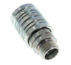 Steel DN 12.5 Hydraulic Coupling Socket 16 mm S Compression Ring ISO 7241-1 A/8434-1 D 20.5mm