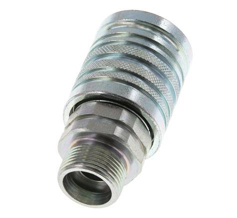 Acier DN 12.5 Coupleur hydraulique Manchon 16 mm S Anneau de compression ISO 7241-1 A/8434-1 D 20.5mm