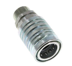 Acier DN 12.5 Coupleur hydraulique Manchon 16 mm S Anneau de compression ISO 7241-1 A/8434-1 D 20.5mm