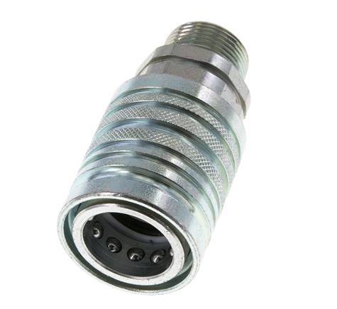 Acier DN 12.5 Coupleur hydraulique Manchon 16 mm S Anneau de compression ISO 7241-1 A/8434-1 D 20.5mm