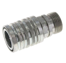 Acier DN 12.5 Coupleur hydraulique Manchon 20 mm S Anneau de compression ISO 7241-1 A/8434-1 D 20.5mm