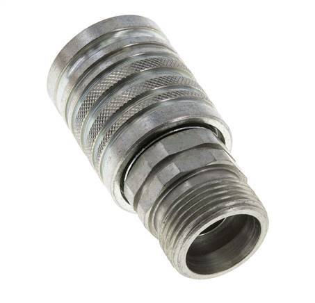 Acier DN 12.5 Coupleur hydraulique Manchon 20 mm S Anneau de compression ISO 7241-1 A/8434-1 D 20.5mm