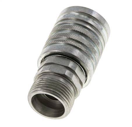 Acier DN 12.5 Coupleur hydraulique Manchon 20 mm S Anneau de compression ISO 7241-1 A/8434-1 D 20.5mm