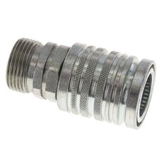 Acier DN 12.5 Coupleur hydraulique Manchon 20 mm S Anneau de compression ISO 7241-1 A/8434-1 D 20.5mm