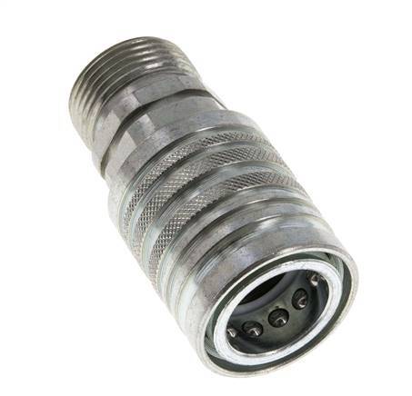 Acier DN 12.5 Coupleur hydraulique Manchon 20 mm S Anneau de compression ISO 7241-1 A/8434-1 D 20.5mm
