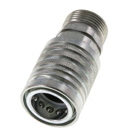 Acier DN 12.5 Coupleur hydraulique Manchon 20 mm S Anneau de compression ISO 7241-1 A/8434-1 D 20.5mm