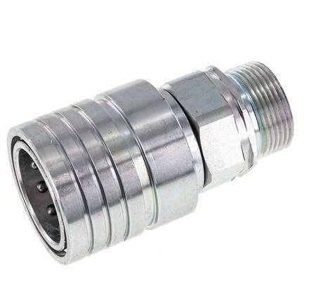 Acier Coupleur hydraulique DN 25 Manchon 25 mm S Anneau de compression ISO 7241-1 A/8434-1 D 34.3mm