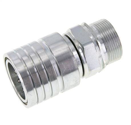Acier Coupleur hydraulique DN 25 Manchon 30 mm S Anneau de compression ISO 7241-1 A/8434-1 D 34.3mm