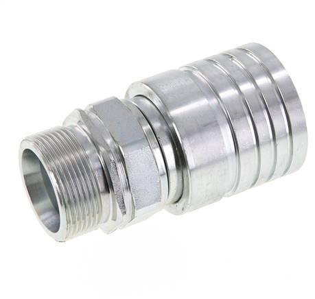 Acier Coupleur hydraulique DN 25 Manchon 30 mm S Anneau de compression ISO 7241-1 A/8434-1 D 34.3mm