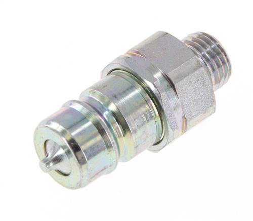 Acier DN 10 Coupleur hydraulique Bouchon 8 mm L Anneau de compression ISO 7241-1 A/8434-1 D 17.3mm