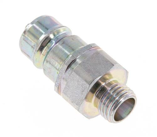 Acier DN 10 Coupleur hydraulique Bouchon 8 mm L Anneau de compression ISO 7241-1 A/8434-1 D 17.3mm