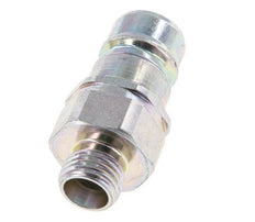 Acier DN 10 Coupleur hydraulique Bouchon 8 mm L Anneau de compression ISO 7241-1 A/8434-1 D 17.3mm