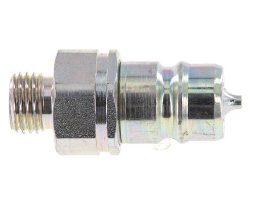 Acier DN 10 Coupleur hydraulique Bouchon 8 mm L Anneau de compression ISO 7241-1 A/8434-1 D 17.3mm