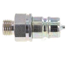 Acier DN 10 Coupleur hydraulique Bouchon 8 mm L Anneau de compression ISO 7241-1 A/8434-1 D 17.3mm