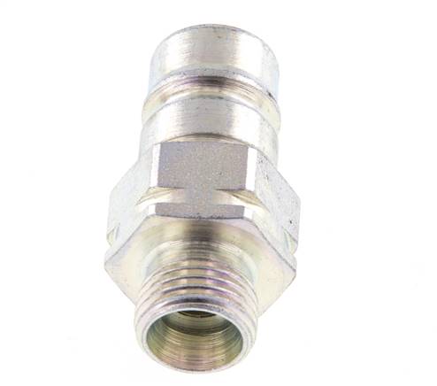 Acier DN 10 Coupleur hydraulique Bouchon 10 mm L Anneau de compression ISO 7241-1 A/8434-1 D 17.3mm